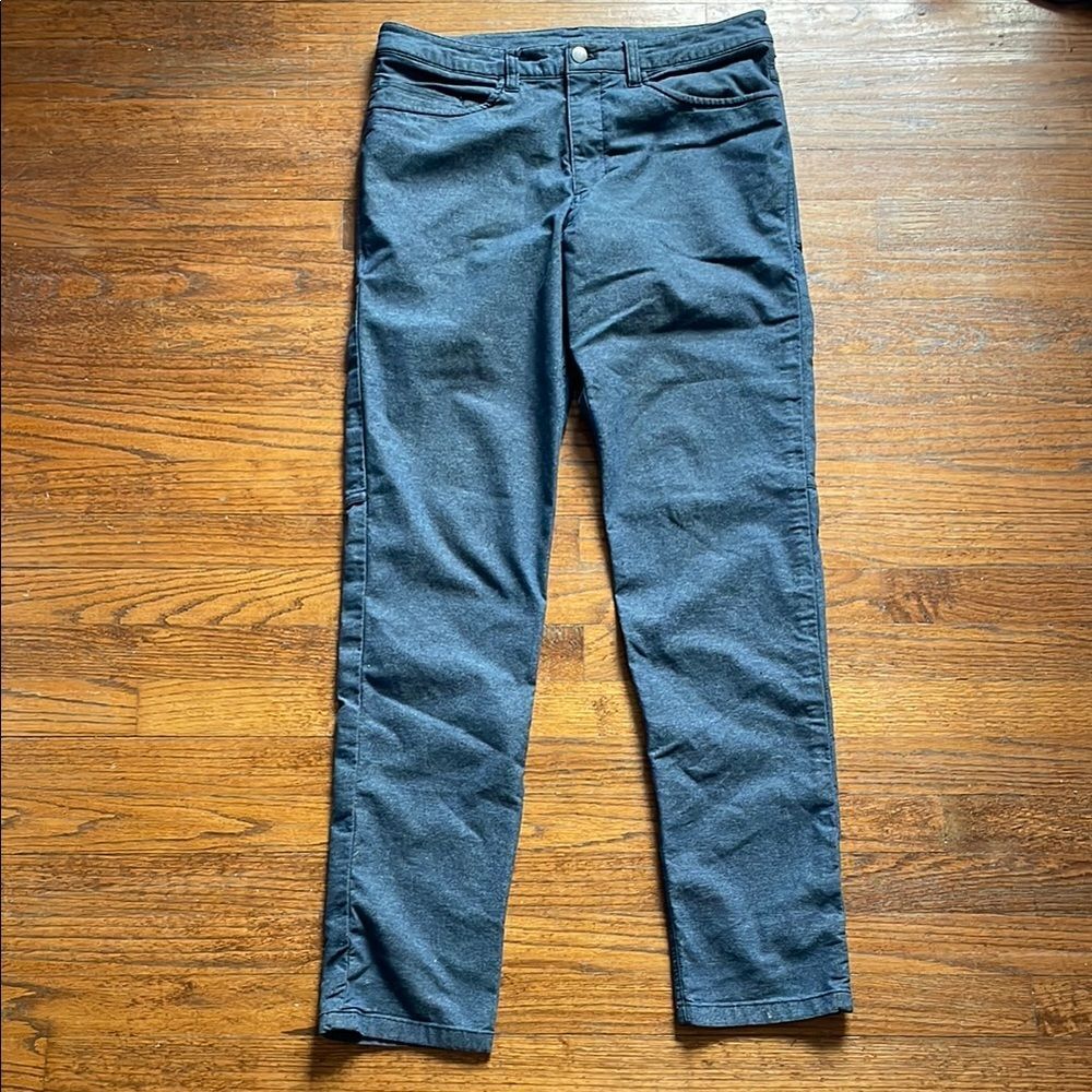 Lululemon Men’s Heathered Deep Navy ABC Pant Classic *Tech Canvas